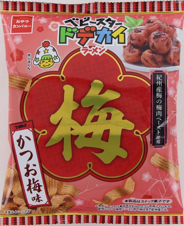 おやつカンパニー　ベビースタードデカイラーメンかつお梅味